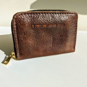 Portland Leather Small Zip Wallet Badlands